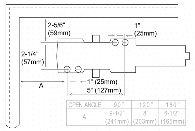 AHP DC-41 Hole Spacing